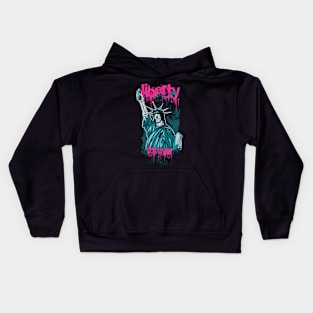 Liberty Forever Statue Skull Kids Hoodie